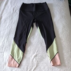 Old Navy Black, Green, and Pink Track Pants